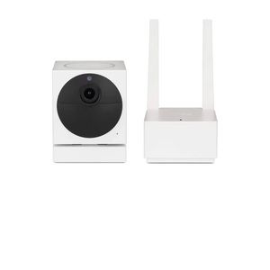 outdoor wyze wire-free security cameras with base